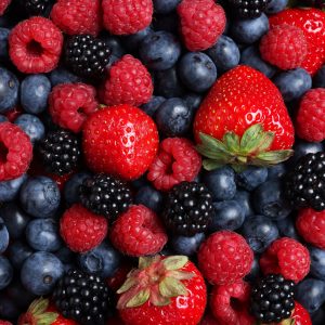 Different,Fresh,Ripe,Berries,As,Background,,Top,View